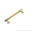 European high-end light luxury door handle yellow